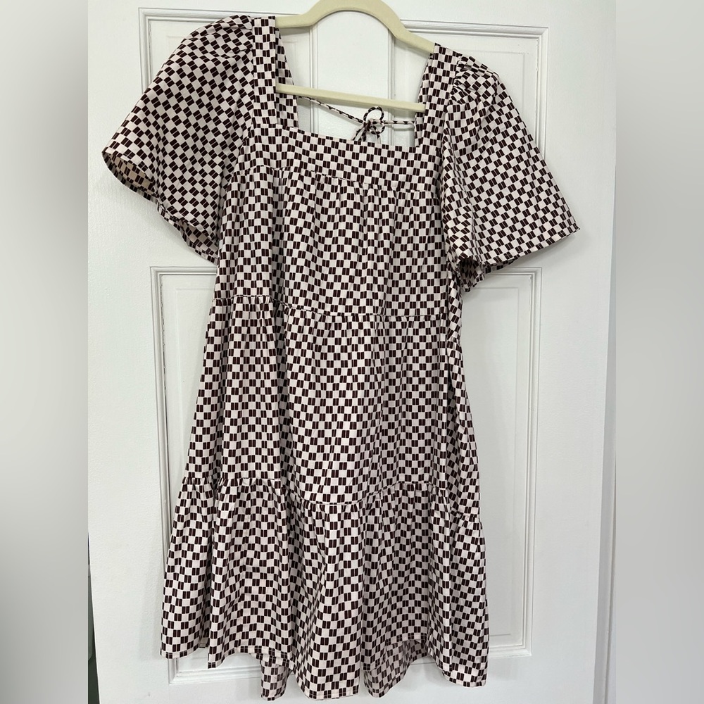 Abercrombie checkered dress size small